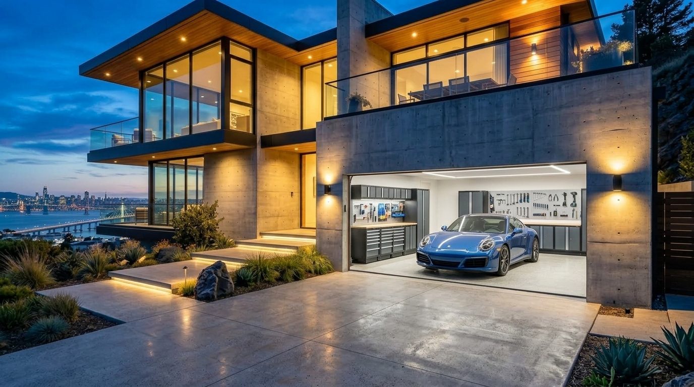 Petherick Garage Door Repairs Garage Door Gliding Open Revealing Warm Illuminated Interior